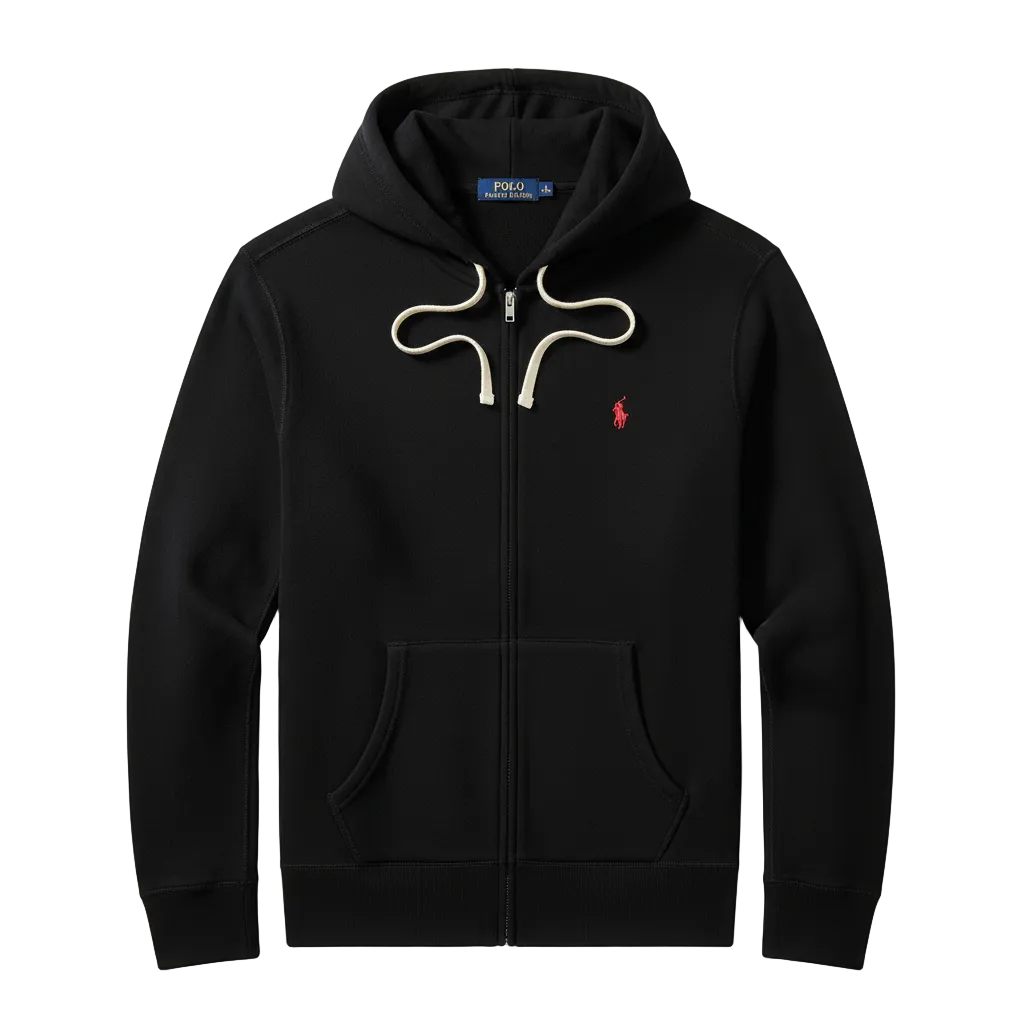 Black Polo Ralph Lauren Zip Hoodie