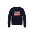 Suéter con bandera de Polo